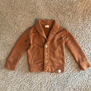 Lulu and roo camel cardigan 12-18m